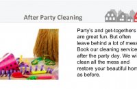 After Party/Event clean up