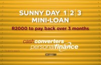 Get a Sunny Day Mini-Laon at Cash Converters Montague Gardens